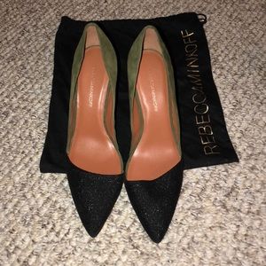 Rebecca Minkoff two tone medium heel